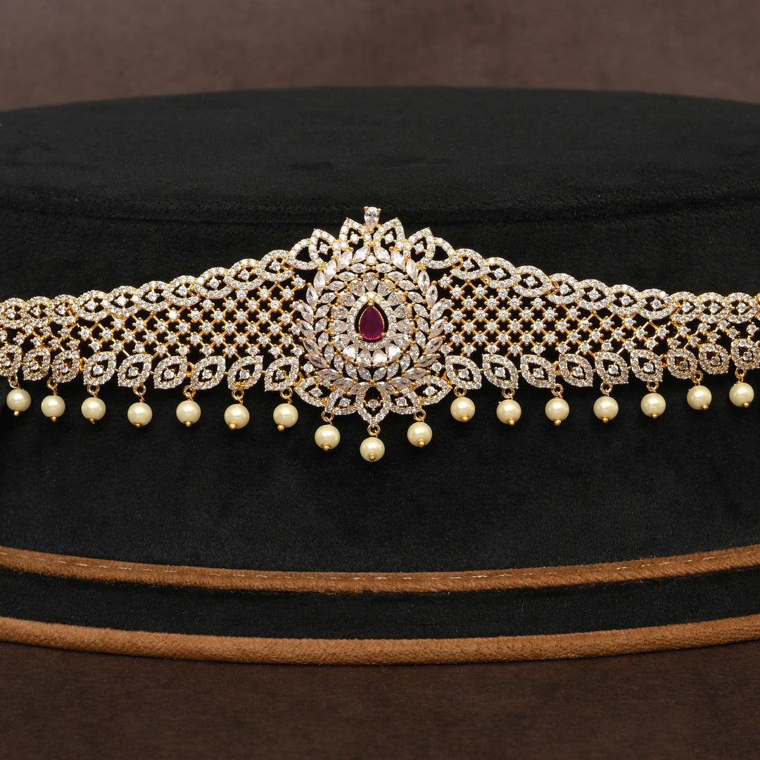 Gold Finish Chain Vaddanam