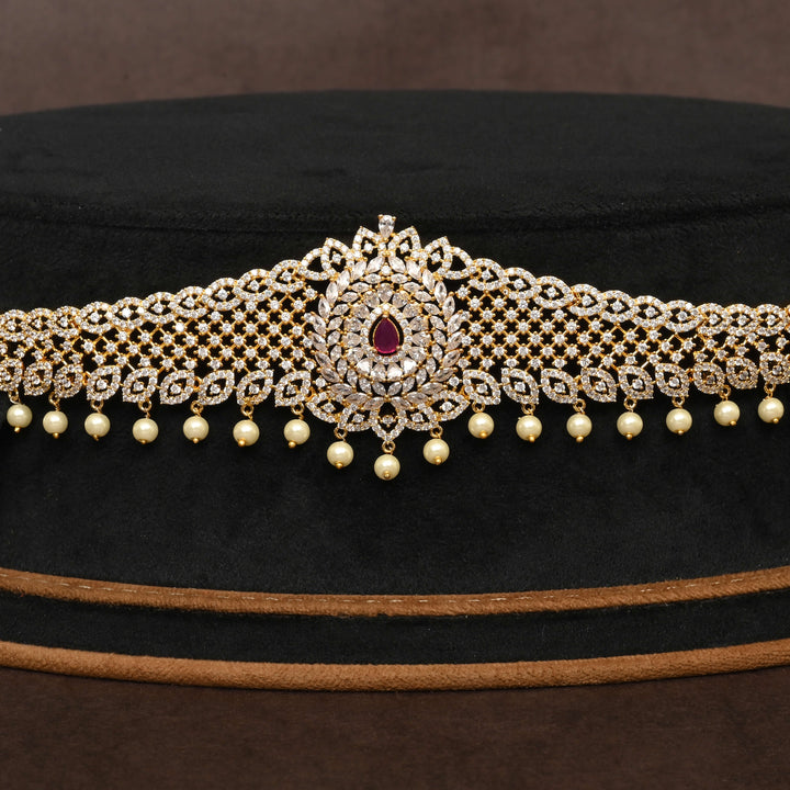 Gold Finish Chain Vaddanam