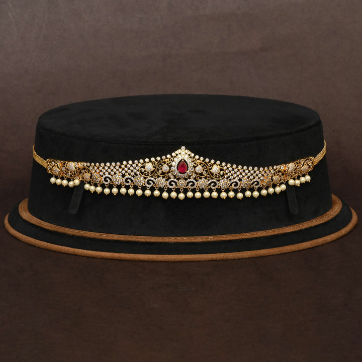 Gold Finish Chain Vaddanam