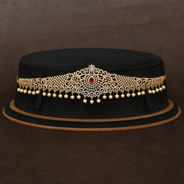 Gold Finish Chain Vaddanam