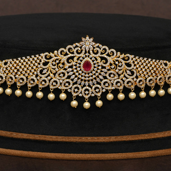 Gold Finish Chain Vaddanam