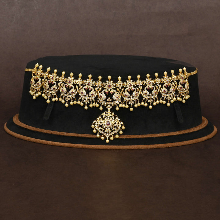 Gold Finish Chain Vaddanam