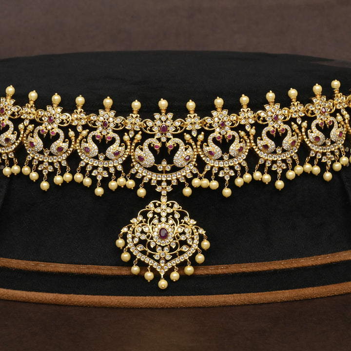 Gold Finish Chain Vaddanam