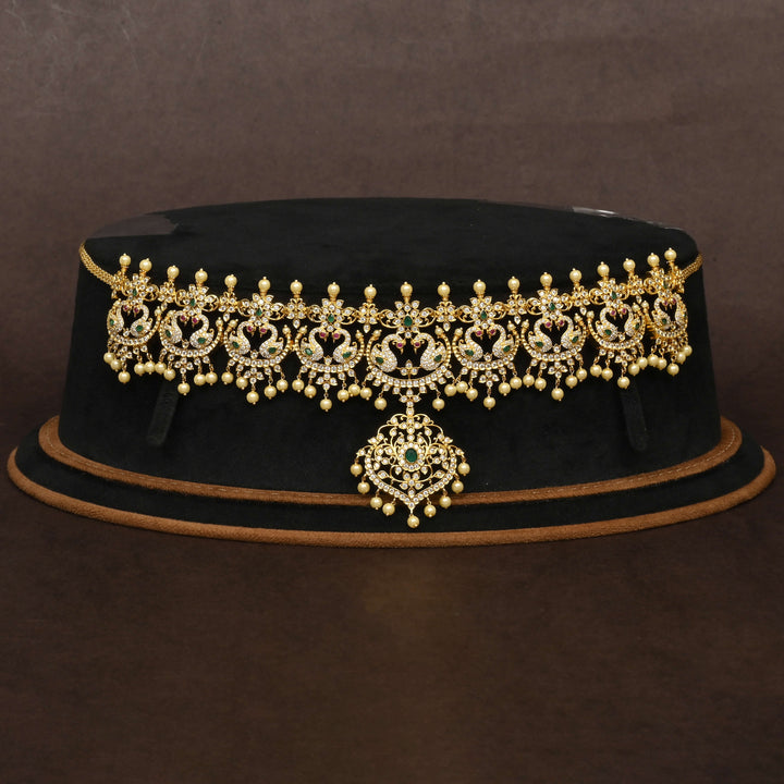 Gold Finish Chain Vaddanam