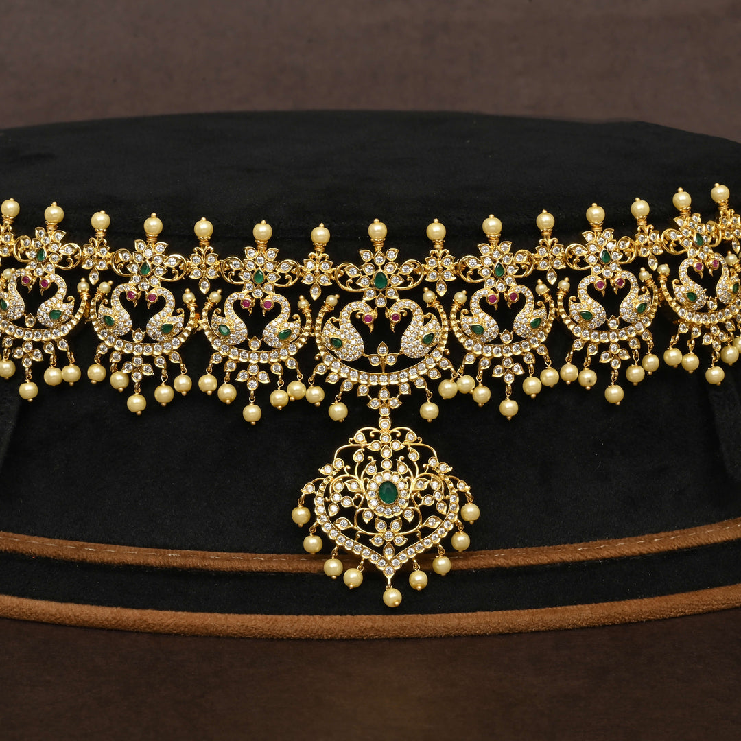 Gold Finish Chain Vaddanam