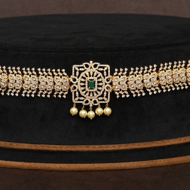 Gold Finish Chain Vaddanam