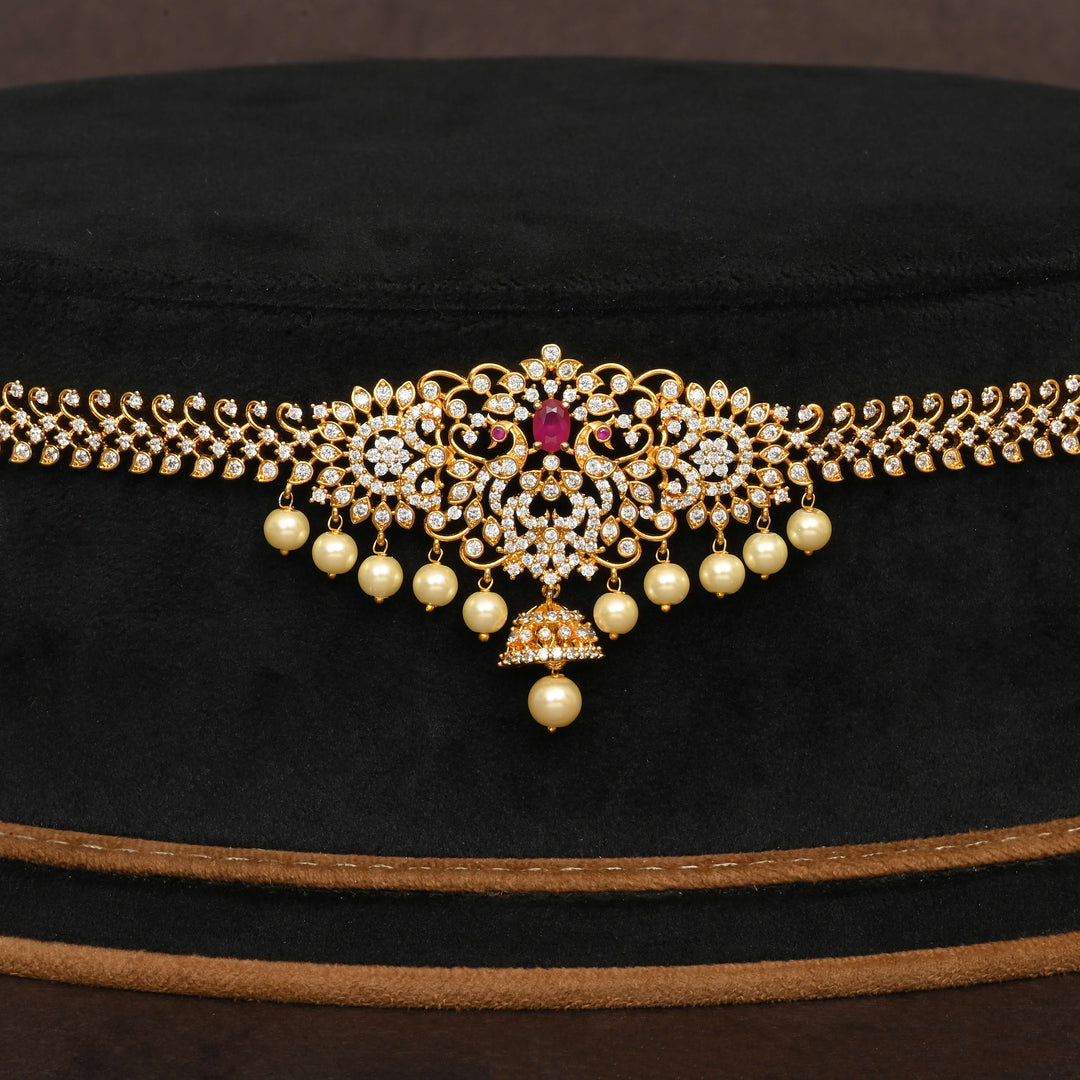 Gold Finish Chain Vaddanam