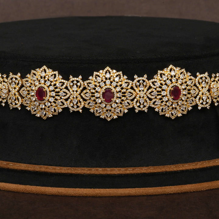 Gold Finish Chain Vaddanam