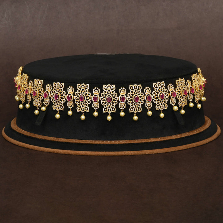 Gold Finish Chain Vaddanam