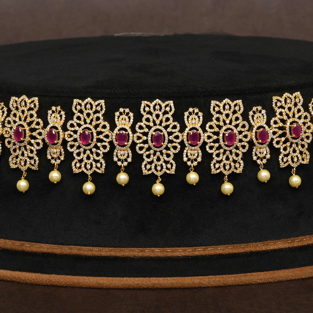 Gold Finish Chain Vaddanam