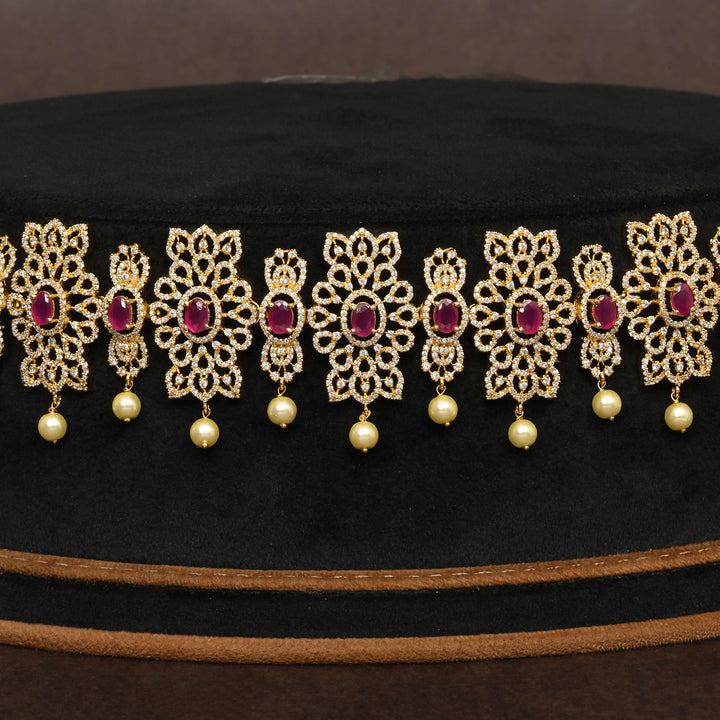 Gold Finish Chain Vaddanam