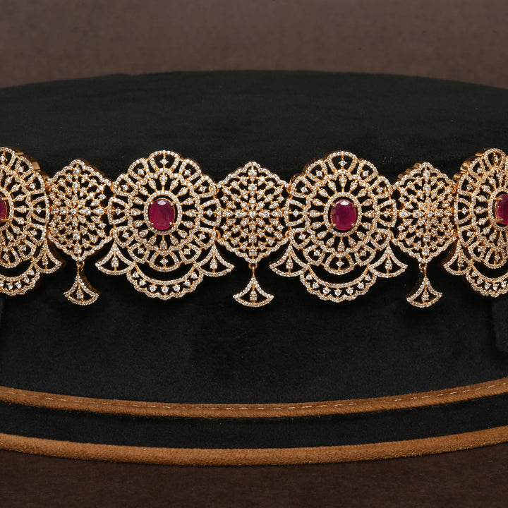 Gold Finish Chain Vaddanam