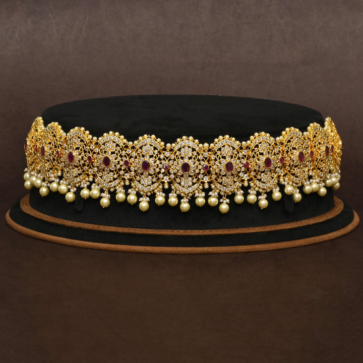 Gold Finish Chain Vaddanam