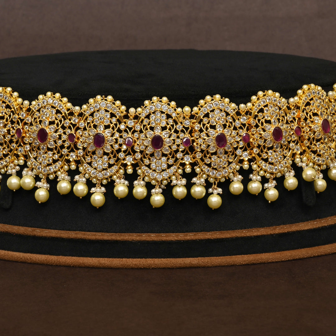 Gold Finish Chain Vaddanam