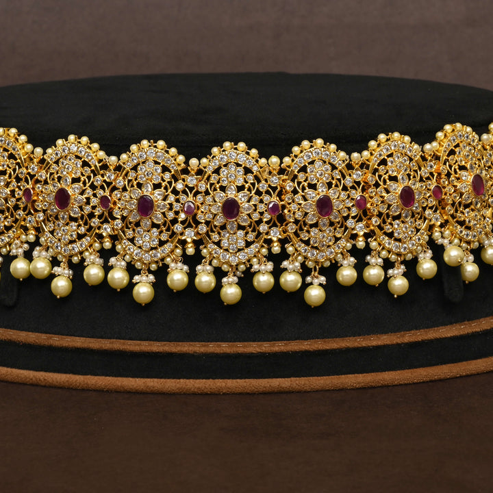 Gold Finish Chain Vaddanam