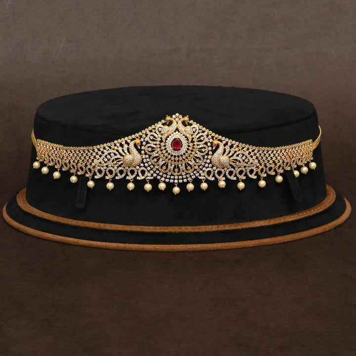 Gold Finish Chain Vaddanam