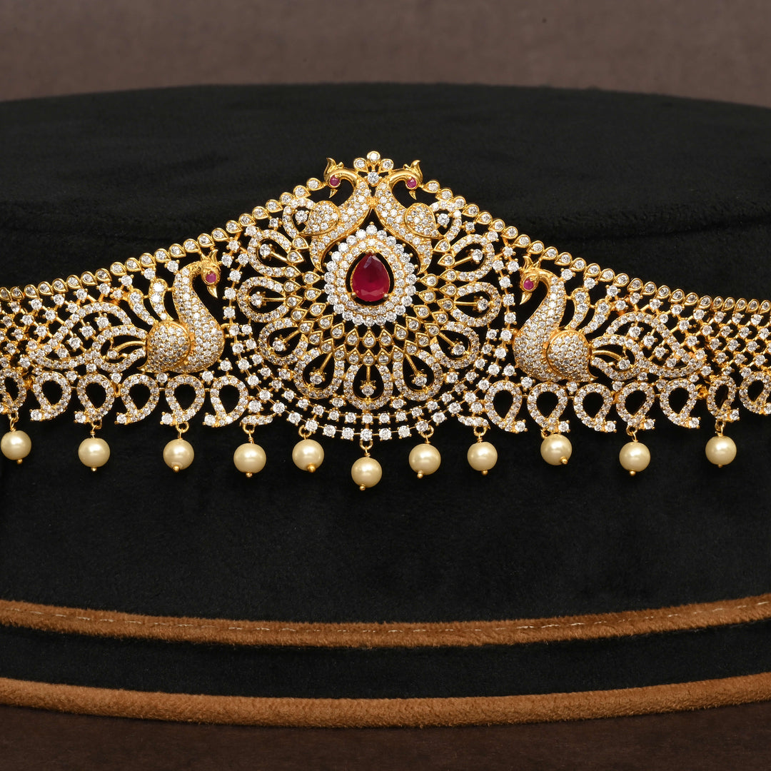 Gold Finish Chain Vaddanam