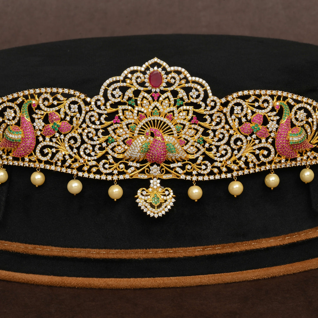 Gold Finish Chain Vaddanam