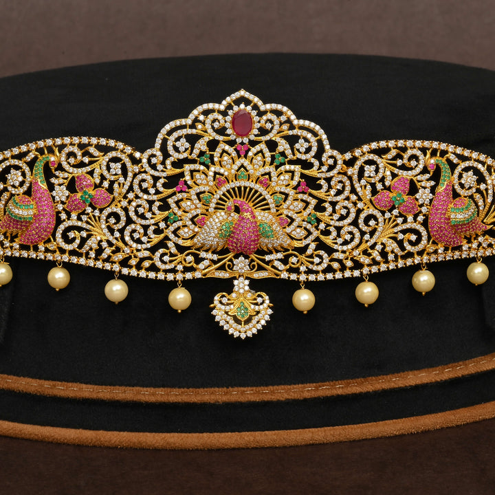 Gold Finish Chain Vaddanam