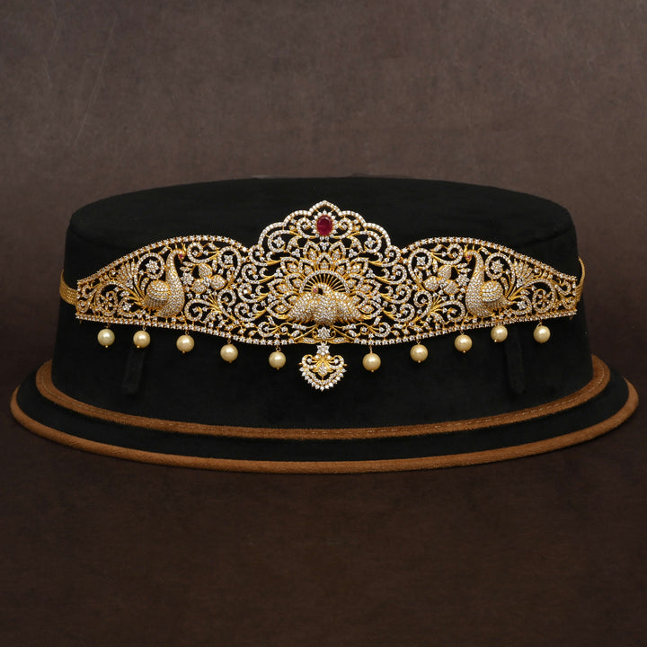 Gold Finish Chain Vaddanam