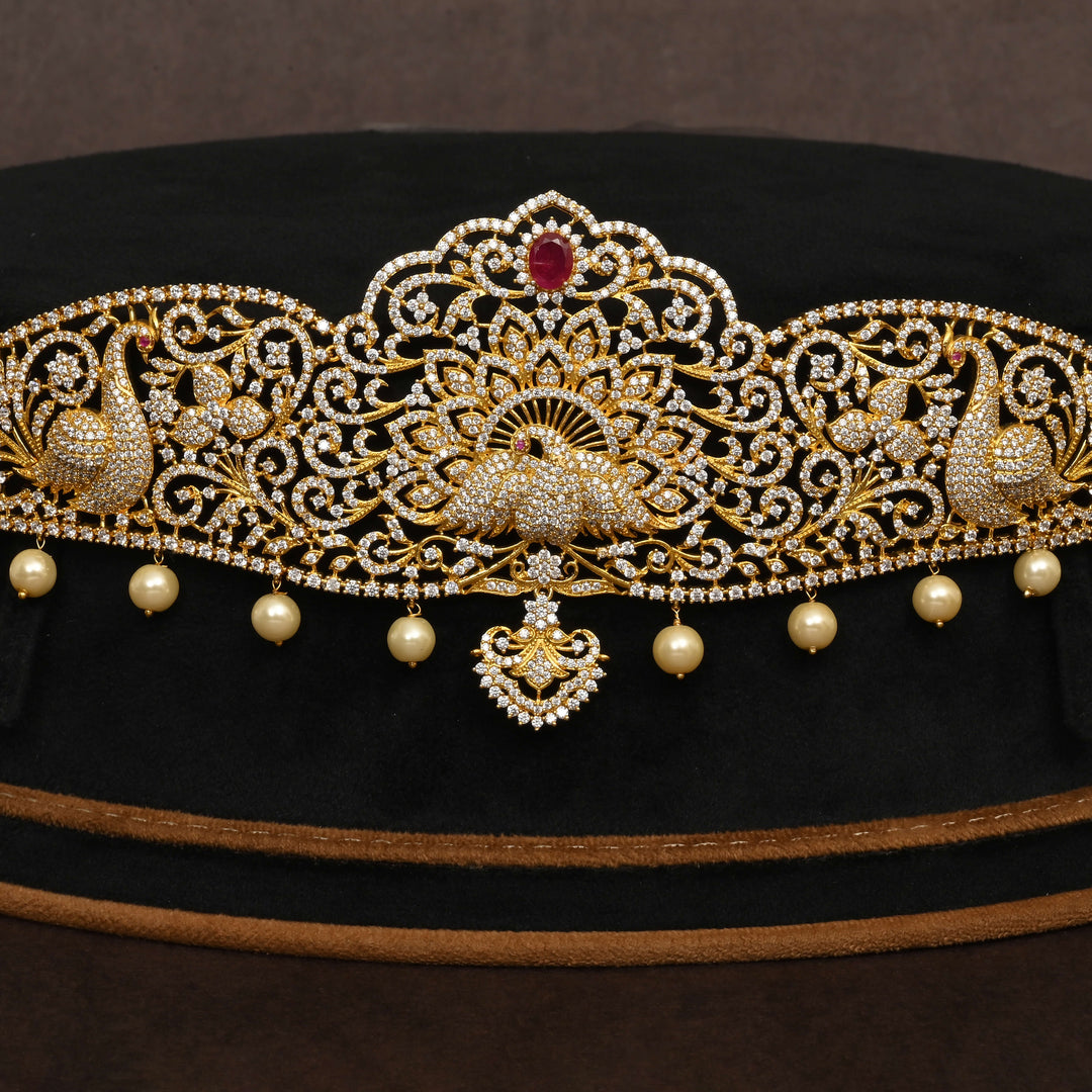 Gold Finish Chain Vaddanam