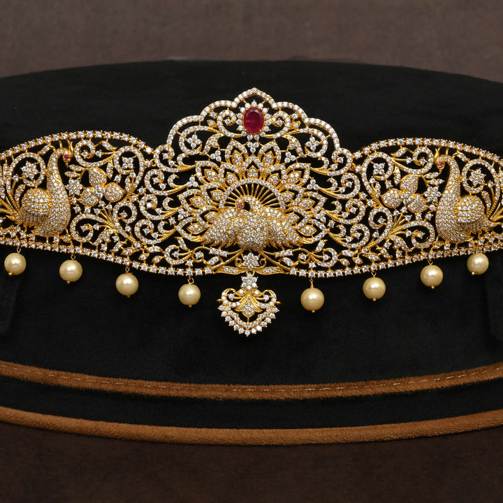 Gold Finish Chain Vaddanam