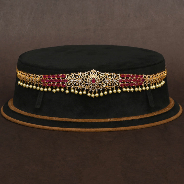 Gold Finish Chain Vaddanam