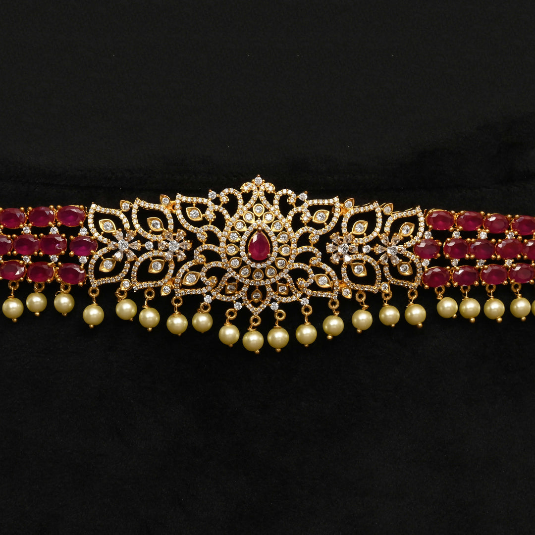 Gold Finish Chain Vaddanam