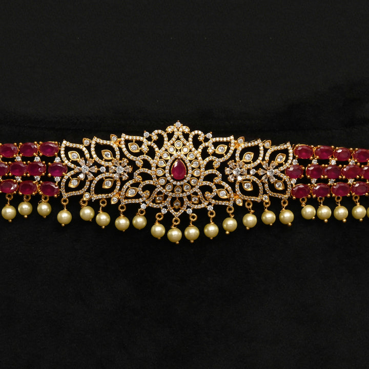 Gold Finish Chain Vaddanam