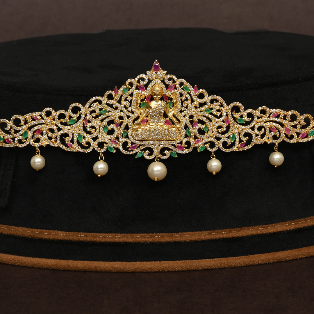 Gold Finish Chain Vaddanam