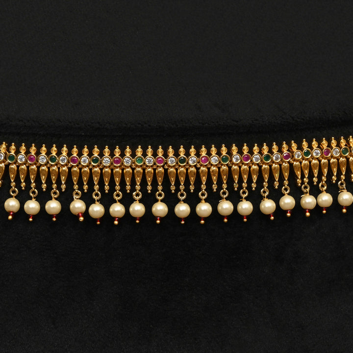 Gold Finish Chain Vaddanam