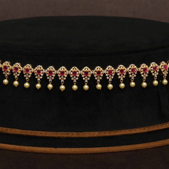 Gold Finish Chain Vaddanam