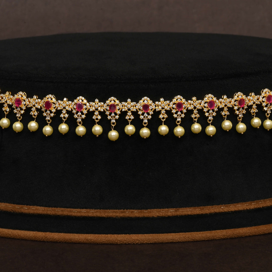 Gold Finish Chain Vaddanam