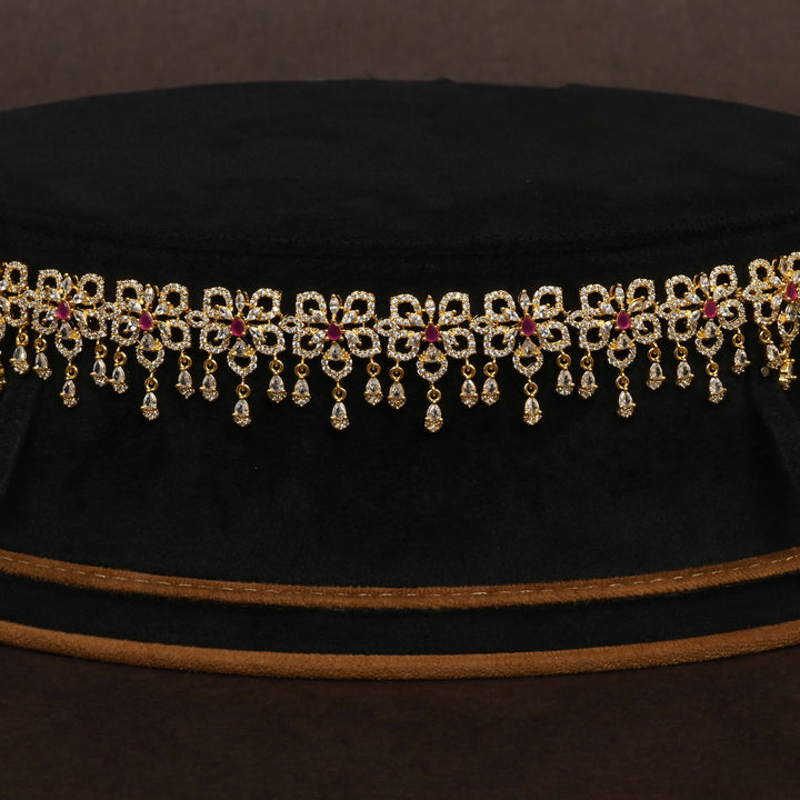 Gold Finish Chain Vaddanam