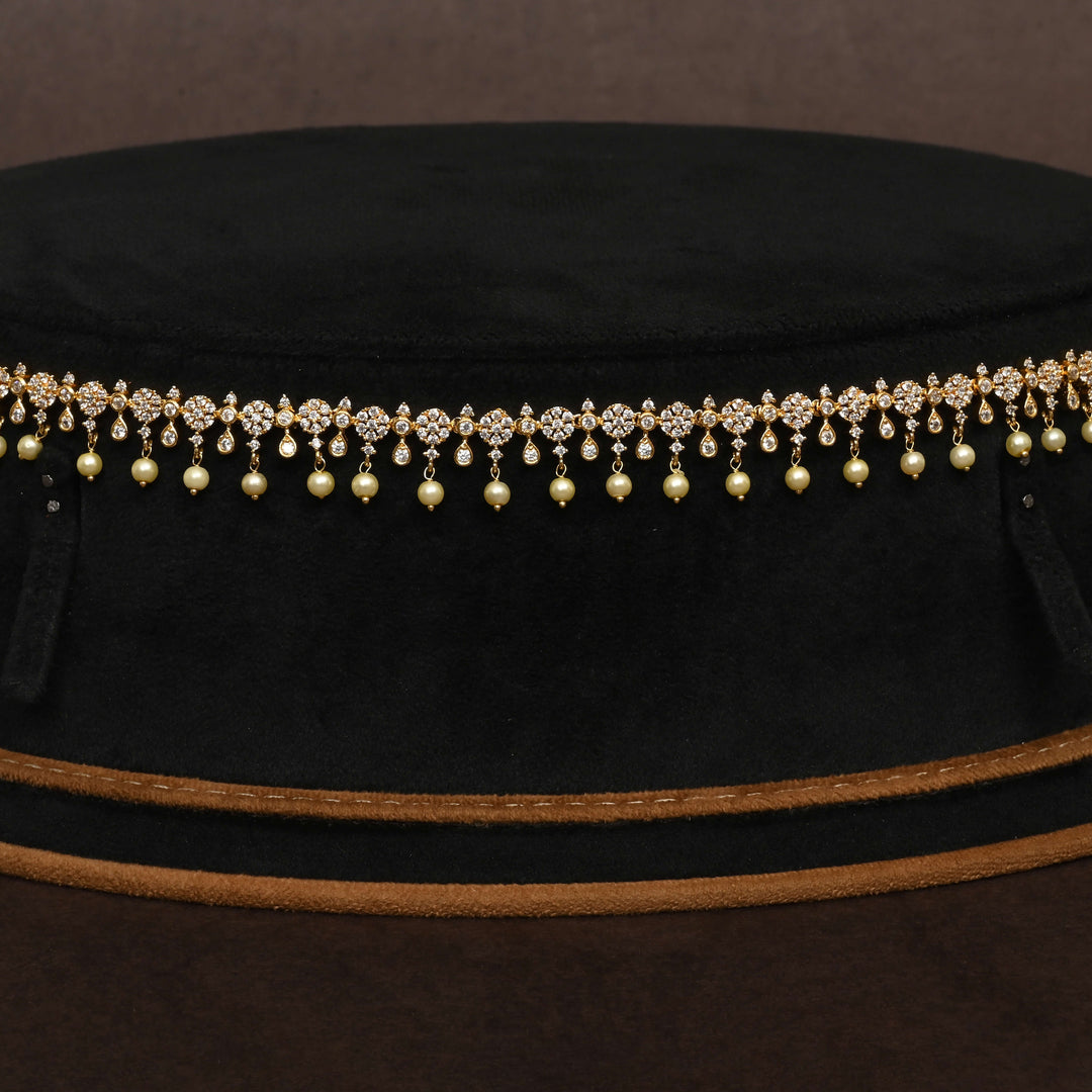 Gold Finish Chain Vaddanam