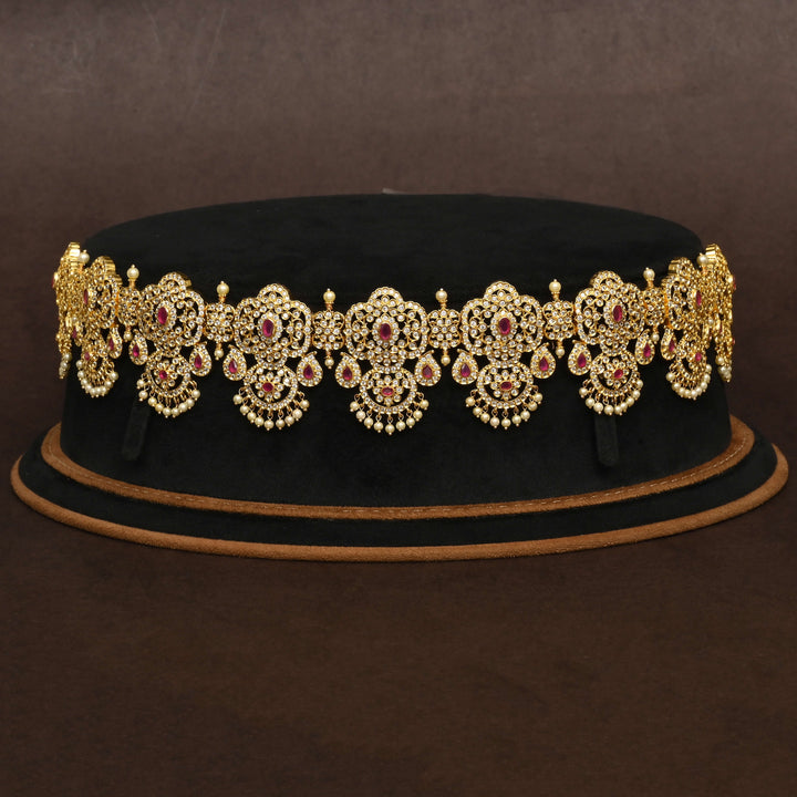 Gold Finish Chain Vaddanam