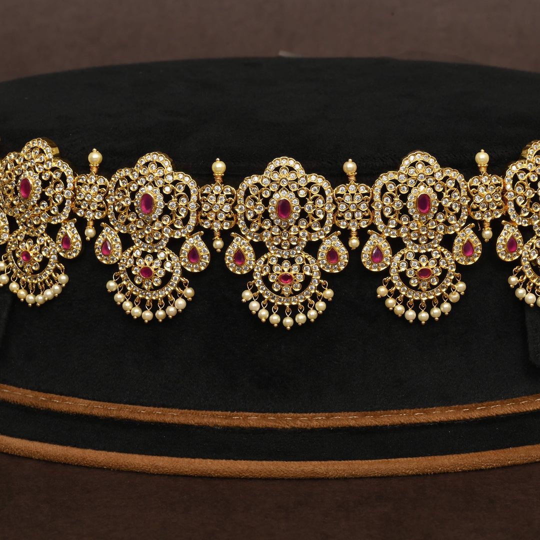 Gold Finish Chain Vaddanam