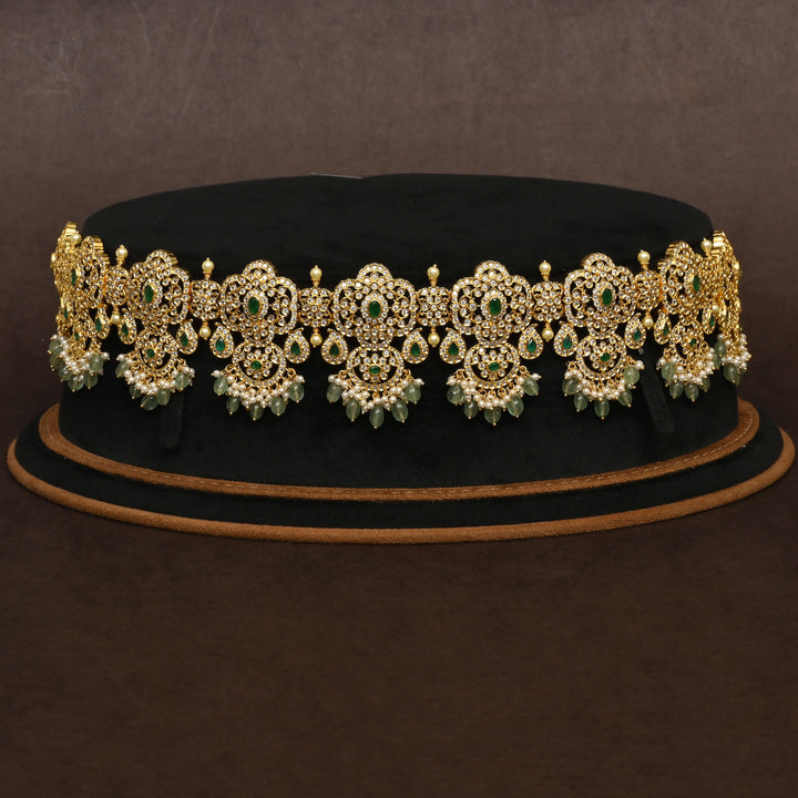 Gold Finish Chain Vaddanam