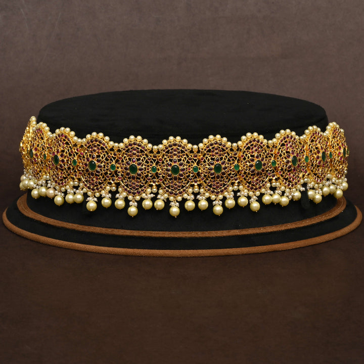 Gold Finish Chain Vaddanam