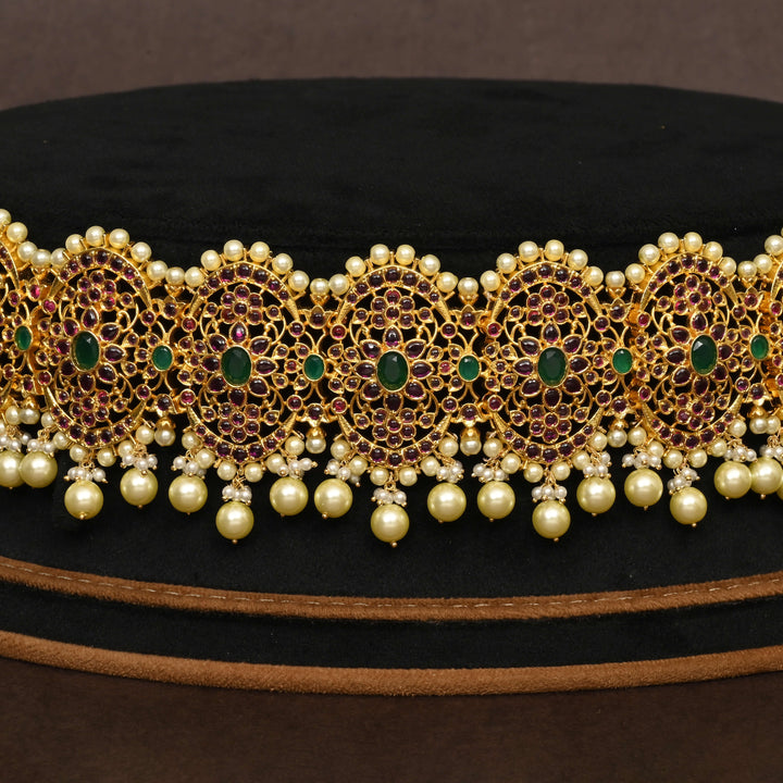 Gold Finish Chain Vaddanam