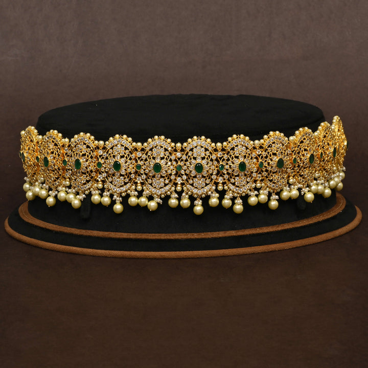 Gold Finish Chain Vaddanam