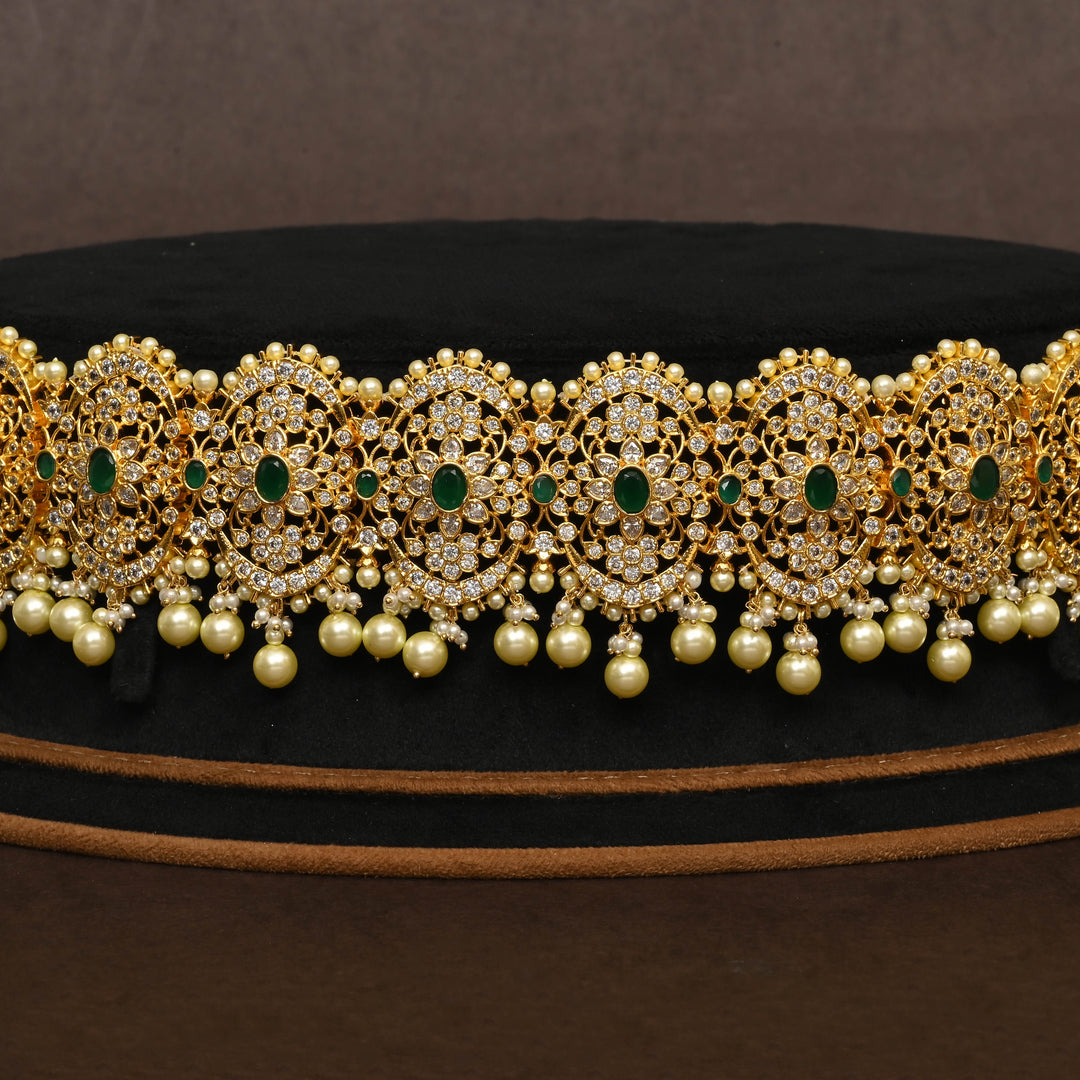 Gold Finish Chain Vaddanam