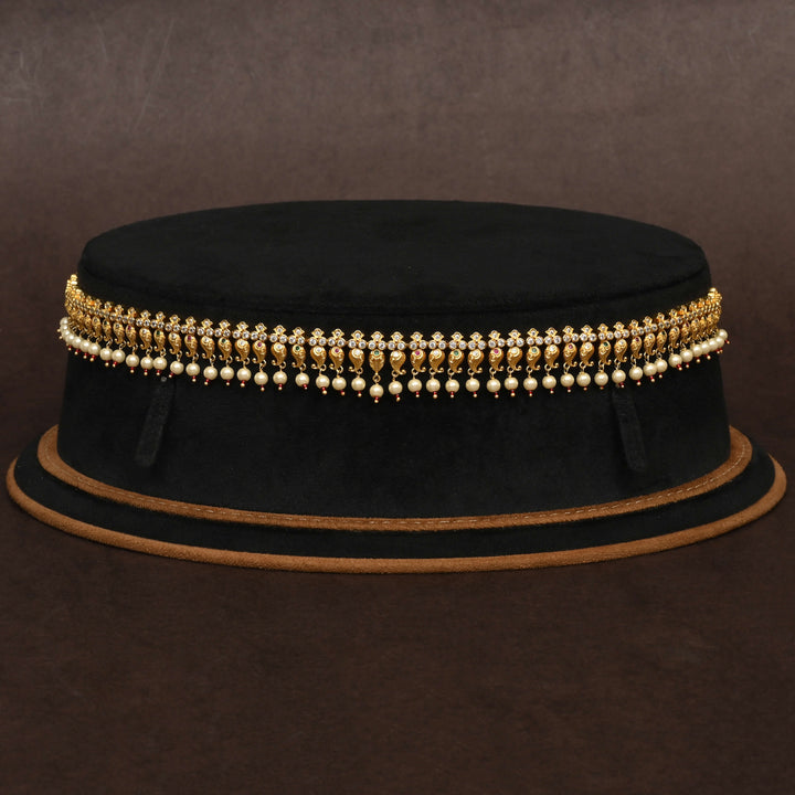 Gold Finish Chain Vaddanam