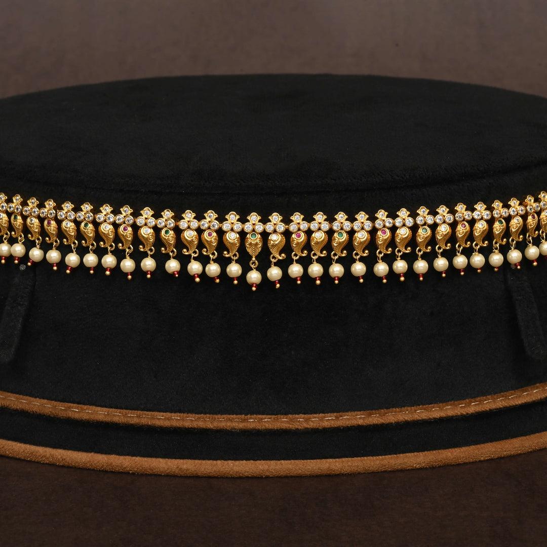 Gold Finish Chain Vaddanam