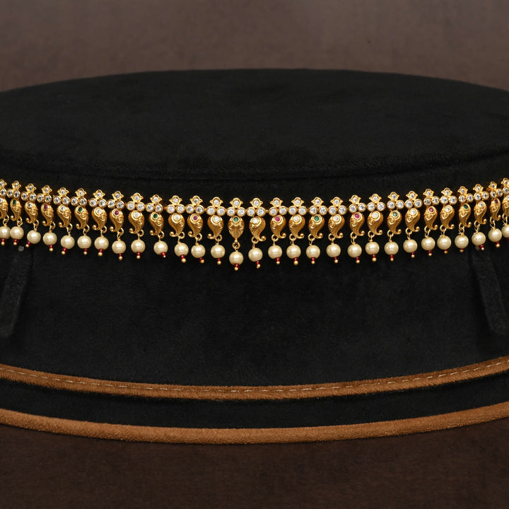 Gold Finish Chain Vaddanam