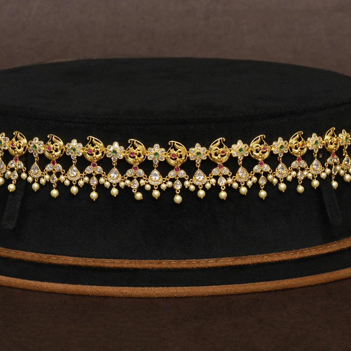 Gold Finish Chain Vaddanam