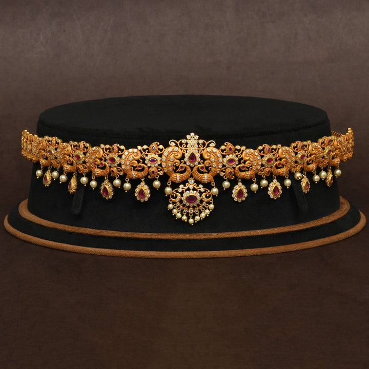 Gold Finish Chain Vaddanam