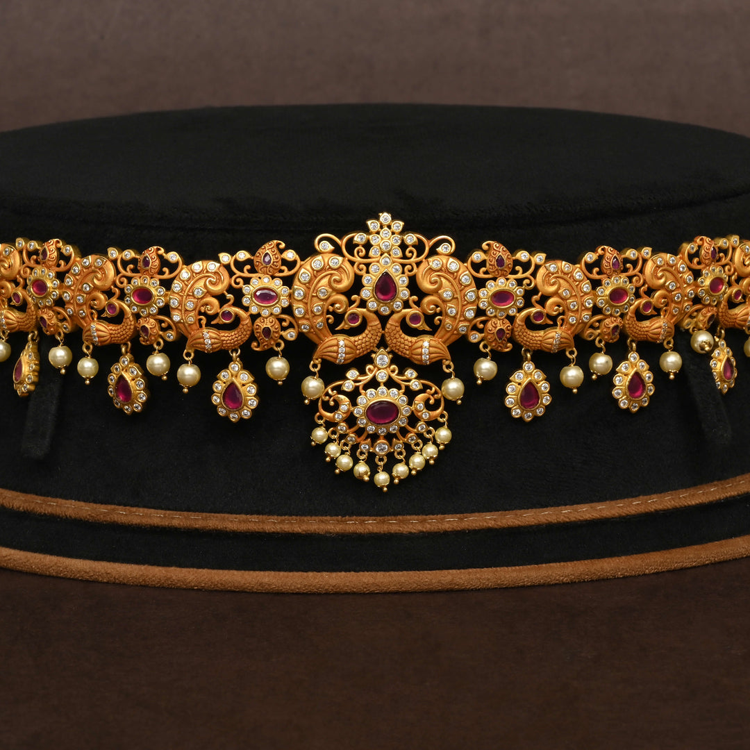 Gold Finish Chain Vaddanam