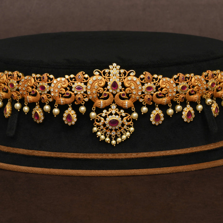 Gold Finish Chain Vaddanam