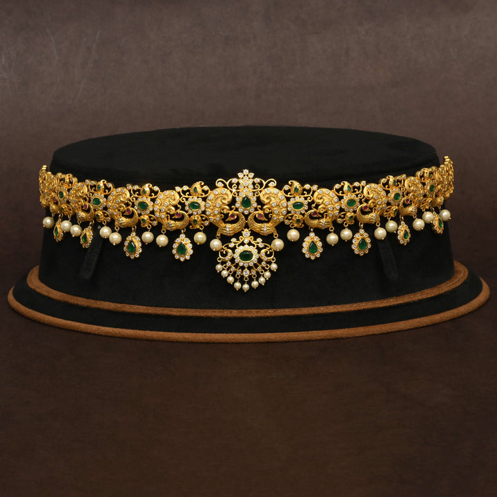 Gold Finish Chain Vaddanam